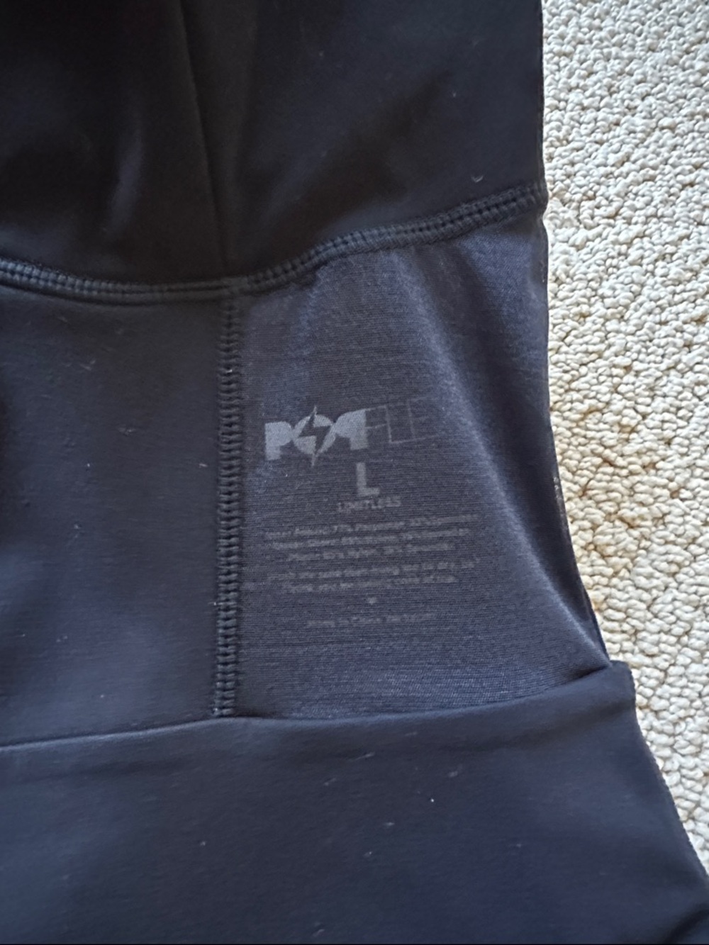 Popflex Activewear Athleisure Black Romper Size L - Picture 3 of 6